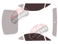 Gabarit vitrage - kit vitres avant - Scion FR-S Coupé 2 portes (2012 - 2020)