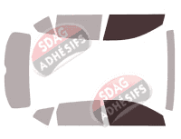 Gabarit vitrage - kit vitres avant - Seat Ateca (1) 5 portes (depuis 2016) Gabarit vitrage - kit vitres avant - Seat Ateca (1) 5 portes (depuis 2016)