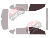 Gabarit vitrage - kit vitres avant - Cupra Ateca (1) 5 portes (depuis 2019)