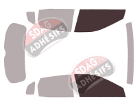 Gabarit vitrage - kit vitres avant - Seat Arona (1) 5 portes (depuis 2017)