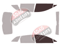 Gabarit vitrage - kit vitres avant - Seat Ibiza (4) ST Break 5 portes (2010 - 2018)