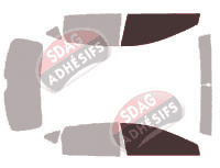 Gabarit vitrage - kit vitres avant - Seat Leon (3) 5 portes (2013 - 2020) Gabarit vitrage - kit vitres avant - Seat Leon (3) 5 portes (2013 - 2020)