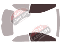 Gabarit vitrage - kit vitres avant - Seat Leon (3) Coupe 3 portes (2012 - 2020) Gabarit vitrage - kit vitres avant - Seat Leon (3) Coupe 3 portes (2012 - 2020)