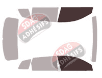 Gabarit vitrage - kit vitres avant - Skoda Karoq (1) 5 portes (depuis 2018)