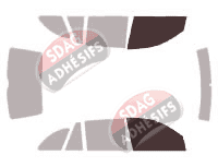 Gabarit vitrage - kit vitres avant - Skoda Fabia (1) Combi Break 5 portes (2000 - 2008)