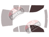 Gabarit vitrage - kit vitres avant - Skoda Octavia (1) 5 portes (1997 - 2004)