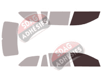 Gabarit vitrage - kit vitres avant - Skoda Octavia (3) Break 5 portes (2013 - 2020) Gabarit vitrage - kit vitres avant - Skoda Octavia (3) Break 5 portes (2013 - 2020)