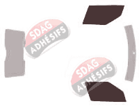 Gabarit vitrage - kit vitres avant - Skoda Praktik Utilitaire 5 portes (2006 - 2015)