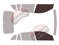 Gabarit vitrage - kit vitres avant - Skoda Scala (1) 5 portes (depuis 2019)