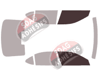 Gabarit vitrage - kit vitres avant - Skoda Superb (3) Berline 5 portes (2015 - 2023)