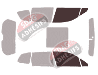 Gabarit vitrage - kit vitres avant - Subaru Forester (4) 5 portes (2013 - 2018) Gabarit vitrage - kit vitres avant - Subaru Forester (4) 5 portes (2013 - 2018)