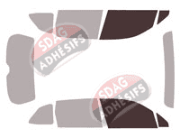 Gabarit vitrage - kit vitres avant - Subaru Forester (5) 5 portes (2018 - 2024) Gabarit vitrage - kit vitres avant - Subaru Forester (5) 5 portes (2018 - 2024)