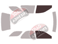 Gabarit vitrage - kit vitres avant - Subaru Impreza (1) Wagon Break 5 portes (1993 - 2001) Gabarit vitrage - kit vitres avant - Subaru Impreza (1) Wagon Break 5 portes (1993 - 2001)