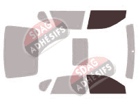 Gabarit vitrage - kit vitres avant - Subaru Outback (3) Berline 4 portes (2003 - 2009) Gabarit vitrage - kit vitres avant - Subaru Outback (3) Berline 4 portes (2003 - 2009)