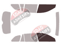 Gabarit vitrage - kit vitres avant - Subaru Legacy (5) SW Break 5 portes (2009 - 2015)