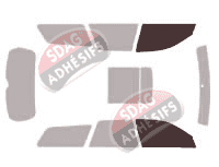 Gabarit vitrage - kit vitres avant - Subaru Outback (3) Wagon Break 5 portes (2003 - 2009) Gabarit vitrage - kit vitres avant - Subaru Outback (3) Wagon Break 5 portes (2003 - 2009)