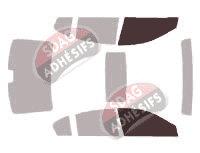 Gabarit vitrage - kit vitres avant - Subaru Outback (4) Berline 4 portes (2009 - 2014) Gabarit vitrage - kit vitres avant - Subaru Outback (4) Berline 4 portes (2009 - 2014)