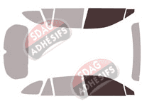 Gabarit vitrage - kit vitres avant - Subaru Outback (6) Wagon Break 5 portes (depuis 2020)