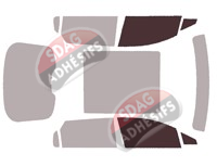 Gabarit vitrage - kit vitres avant - Subaru Solterra (1) 5 portes (depuis 2022)