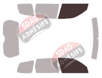 Gabarit vitrage - kit vitres avant - Subaru Forester (3) 5 portes (2008 - 2013) Gabarit vitrage - kit vitres avant - Subaru Forester (3) 5 portes (2008 - 2013)