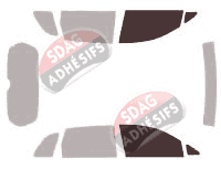 Gabarit vitrage - kit vitres avant - Suzuki Aerio Break 5 portes (2002 - 2007)