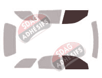 Gabarit vitrage - kit vitres avant - Suzuki Esteem (1) Break 5 portes (1994 - 2003)