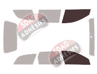 Gabarit vitrage - kit vitres avant - Suzuki Forenza Wagon Break 5 portes (2004 - 2012)