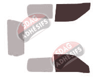 Gabarit vitrage - kit vitres avant - Suzuki Grand Vitara (2) 3 portes (1998 - 2005) Gabarit vitrage - kit vitres avant - Suzuki Grand Vitara (2) 3 portes (1998 - 2005)