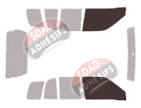 Gabarit vitrage - kit vitres avant - Suzuki Grand Vitara (2) 5 portes (1998 - 2005) Gabarit vitrage - kit vitres avant - Suzuki Grand Vitara (2) 5 portes (1998 - 2005)