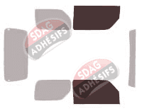 Gabarit vitrage - kit vitres avant - Suzuki Jimny (3) 3 portes (2010 - 2018)