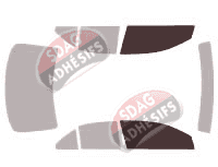 Gabarit vitrage - kit vitres avant - Suzuki Kizaski Berline 4 portes (2009 - 2016)