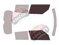 Gabarit vitrage - kit vitres avant - Suzuki Swift (5) 5 portes (2018 - 2025) Gabarit vitrage - kit vitres avant - Suzuki Swift (5) 5 portes (2018 - 2025)