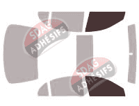 Gabarit vitrage - kit vitres avant - Daewoo Magnus Berline 4 portes (2000 - 2007)