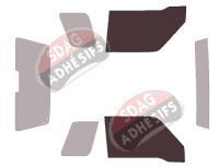 Gabarit vitrage - kit vitres avant - Suzuki Vitara (1) Cabriolet -hard Top 3 portes (1990 - 2006)