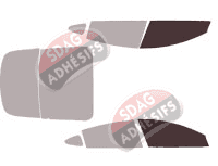 Gabarit vitrage - kit vitres avant - Tesla model 3 (1) (phase 1) Berline 4 portes (2017 - 2019) Gabarit vitrage - kit vitres avant - Tesla model 3 (1) (phase 1) Berline 4 portes (2017 - 2019)