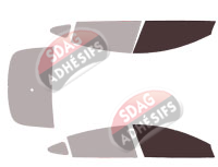 Gabarit vitrage - kit vitres avant - Tesla model 3 (1) (phase 2) Berline 4 portes (2020 - 2023) Gabarit vitrage - kit vitres avant - Tesla model 3 (1) (phase 2) Berline 4 portes (2020 - 2023)