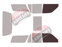 Gabarit vitrage - kit vitres avant - Toyota 4Runner (2) 5 portes (1989 - 1995) Gabarit vitrage - kit vitres avant - Toyota 4Runner (2) 5 portes (1989 - 1995)