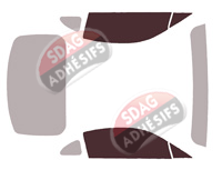 Gabarit vitrage - kit vitres avant - Toyota GR 86 (1) Coupé 2 portes (depuis 2021)