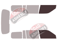 Gabarit vitrage - kit vitres avant - Toyota Probox 5 portes (2003 - 2017)