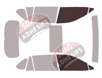 Gabarit vitrage - kit vitres avant - Toyota RAV4 (5) 5 portes (depuis 2019)