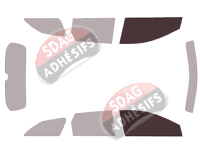 Gabarit vitrage - kit vitres avant - Toyota Auris (2) Touring Sport Break 5 portes (2013 - 2020)