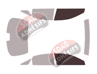 Gabarit vitrage - kit vitres avant - Toyota Avalon (5) Berline 4 portes (2018 - 2023)