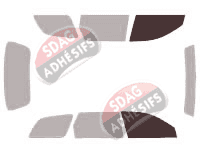 Gabarit vitrage - kit vitres avant - Toyota Avensis (1) Break 5 portes (1998 - 2003)