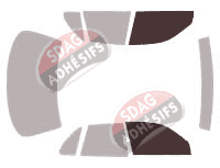 Gabarit vitrage - kit vitres avant - Toyota Camry (3) Berline 4 portes (1991 - 1996)