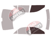 Gabarit vitrage - kit vitres avant - Toyota Camry (5) Berline 4 portes (2001 - 2006)