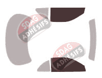 Gabarit vitrage - kit vitres avant - Toyota Celica (5) Coupe 2 portes (1989 - 1993)
