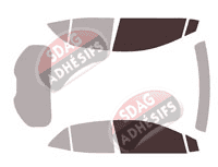 Gabarit vitrage - kit vitres avant - Toyota Corolla (12) 5 portes (depuis 2018)