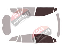 Gabarit vitrage - kit vitres avant - Suzuki Swace (1) Break 5 portes (depuis 2020)