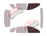 Gabarit vitrage - kit vitres avant - Toyota Crown (1) Signia 5 portes (depuis 2024)