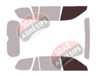 Gabarit vitrage - kit vitres avant - Lexus TX (1) 5 portes (depuis 2024)